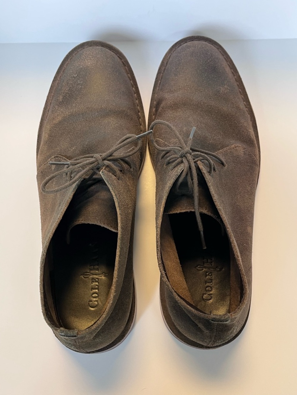 COLE HAAN Chukka Desert Distressed Paul Boots Brown Suede Men’s Size 9